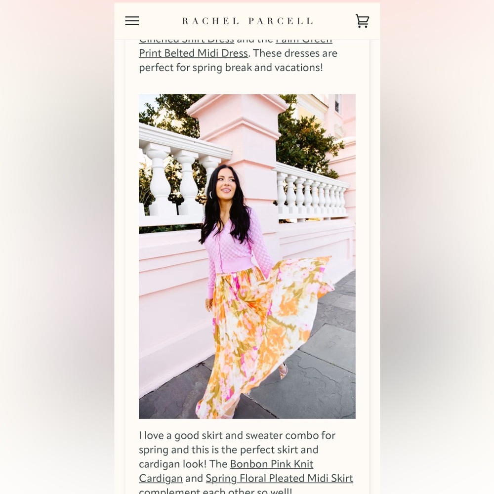 Rachel Parcell NWT floral skirt